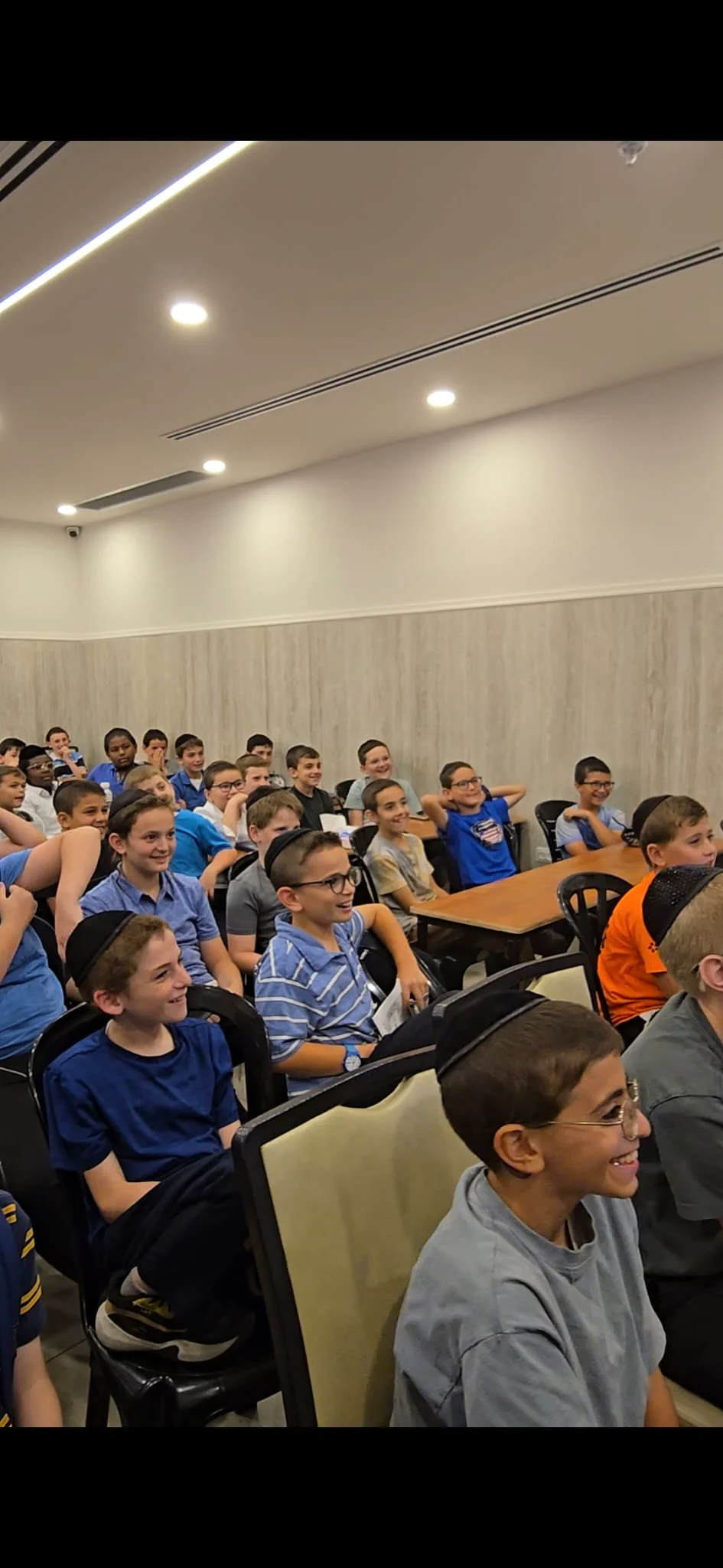 Boys engaged in Torah learning